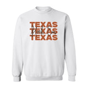 Texas Longhorn Capri Designs Game Time Crewneck Fleece Pullover (K303TEX25)