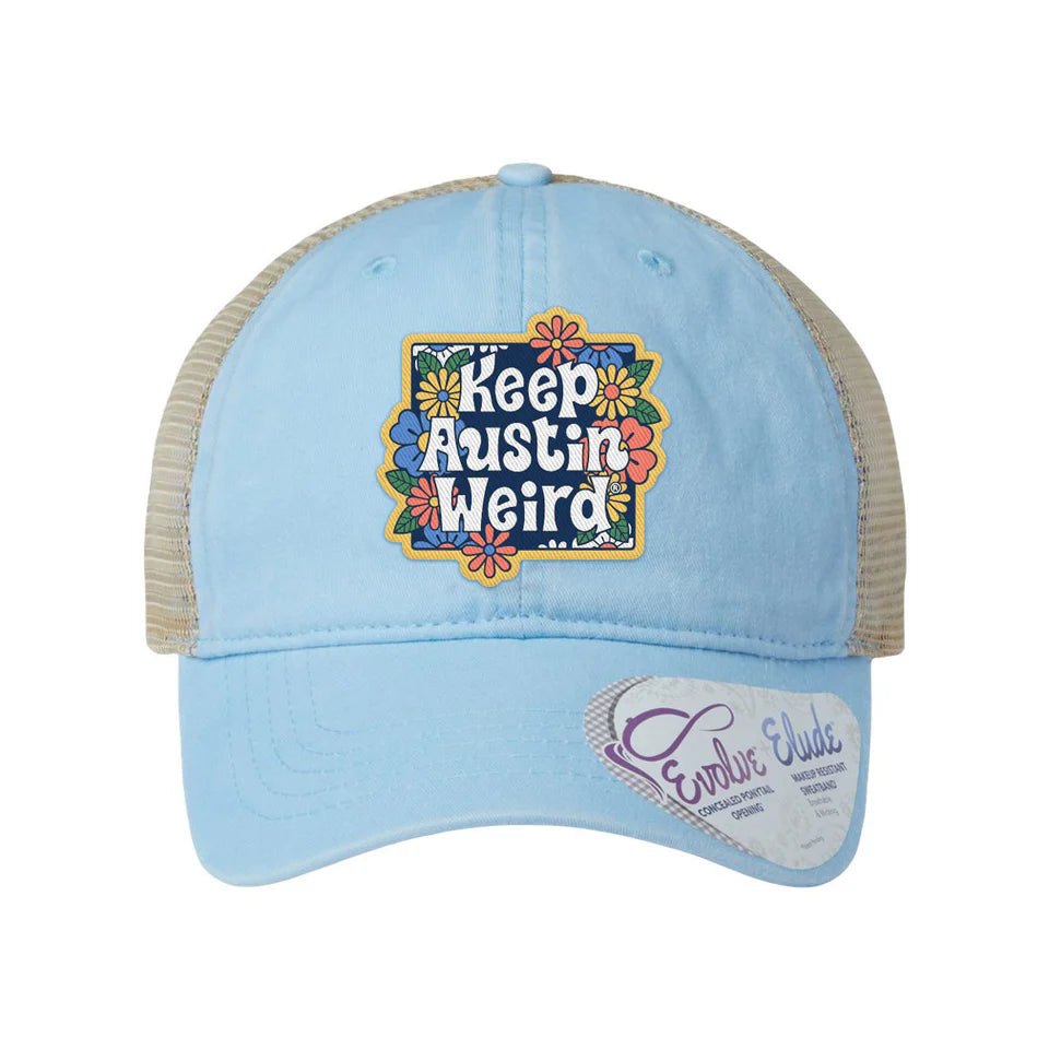 Outhouse Keep Austin Weird Floral Patch Trucker Cap