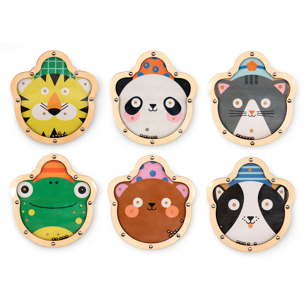 Kikkerland Kidoki Doublesided Tilt & Roll Puzzle (Animal Selected at Random)