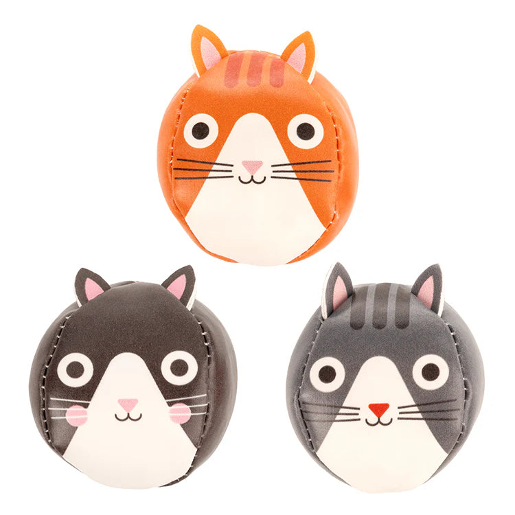 Kikkerland Kidoki Three Little Cats Juggling Balls (KID54)