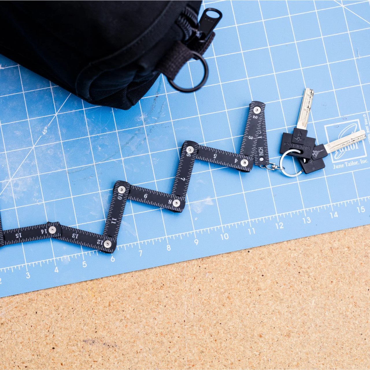 Kikkerland Folding Ruler Keychain Selected at Random)