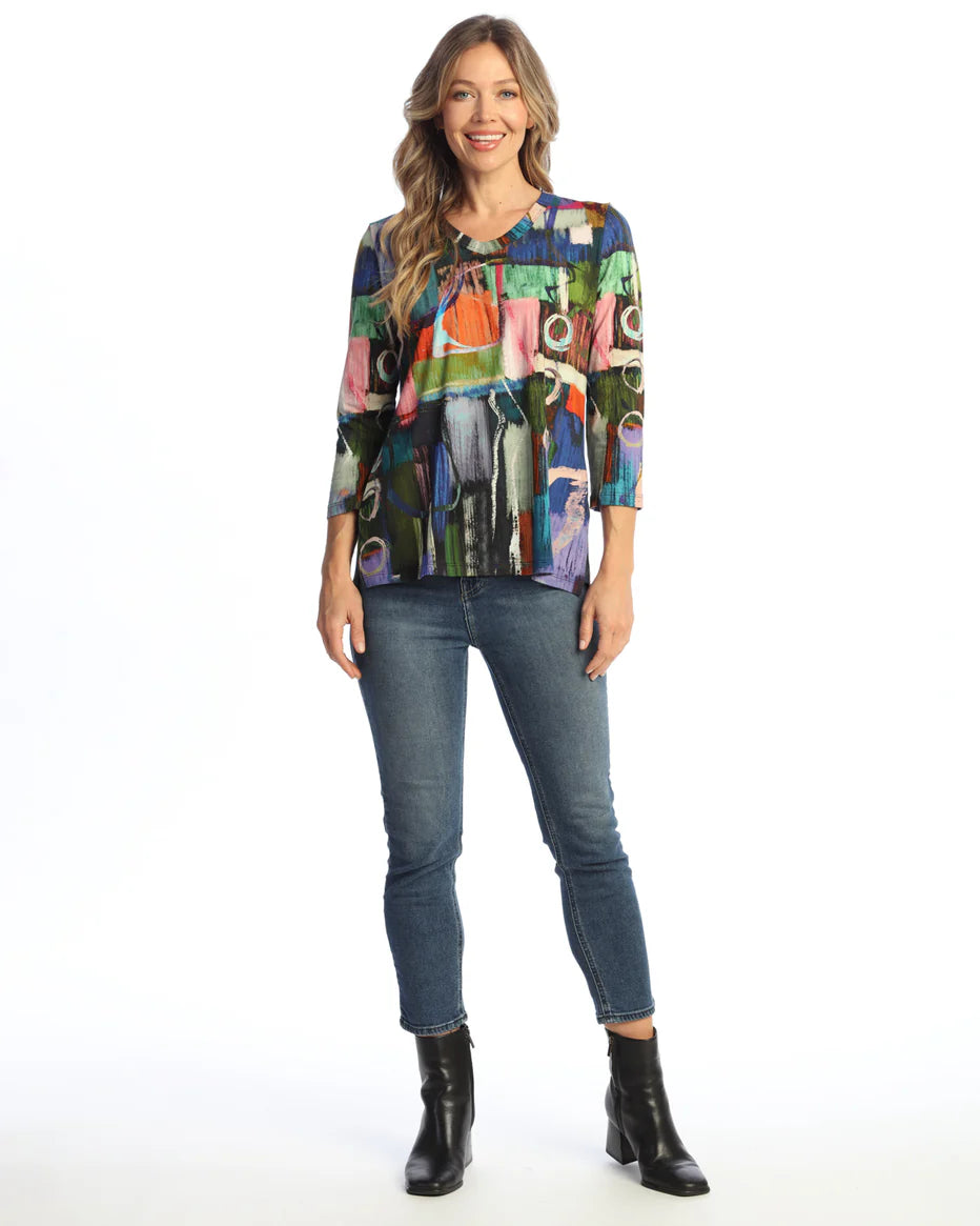 Jess & Jane Barcelona V-Neck Top