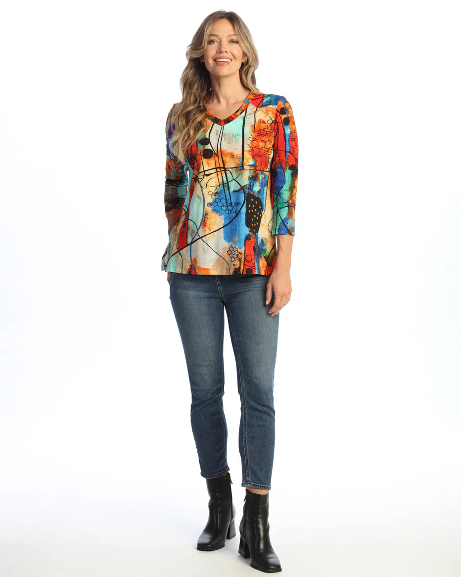 Jess & Jane Vogue V-Neck Top