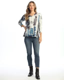 Jess & Jane Aurelia V-Neck Knit Top (KS1-2130)
