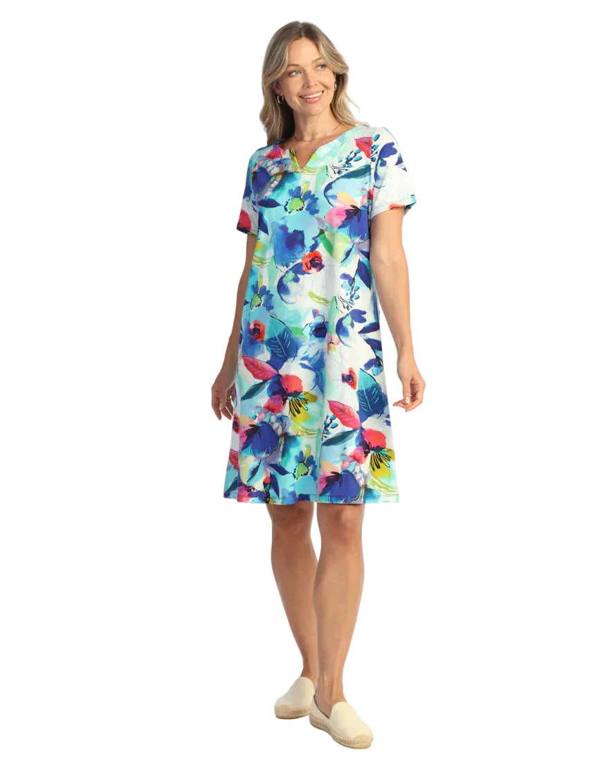 Jess & Jane Charlotte Notch Neck Dress (KS4-2059)