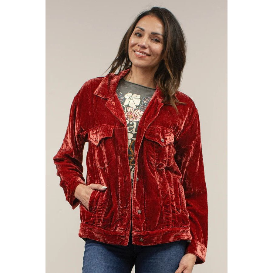 Kyla Seo Rosie Velvet Jean Jacket (3 Colors)