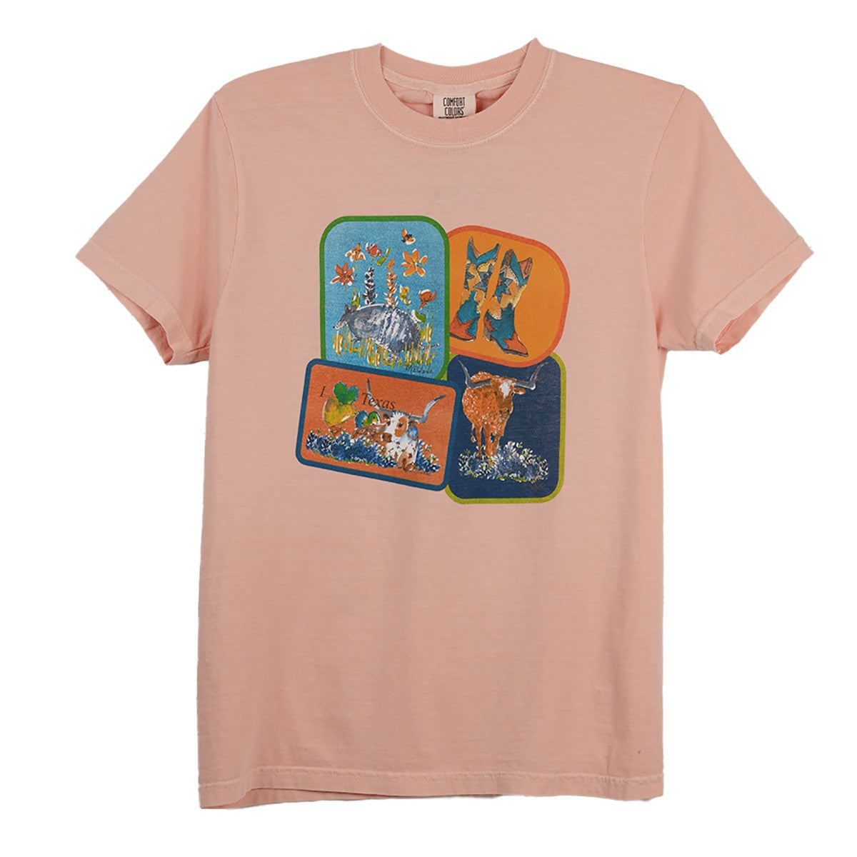 Kathleen McElwaine Texas Blocks Tee