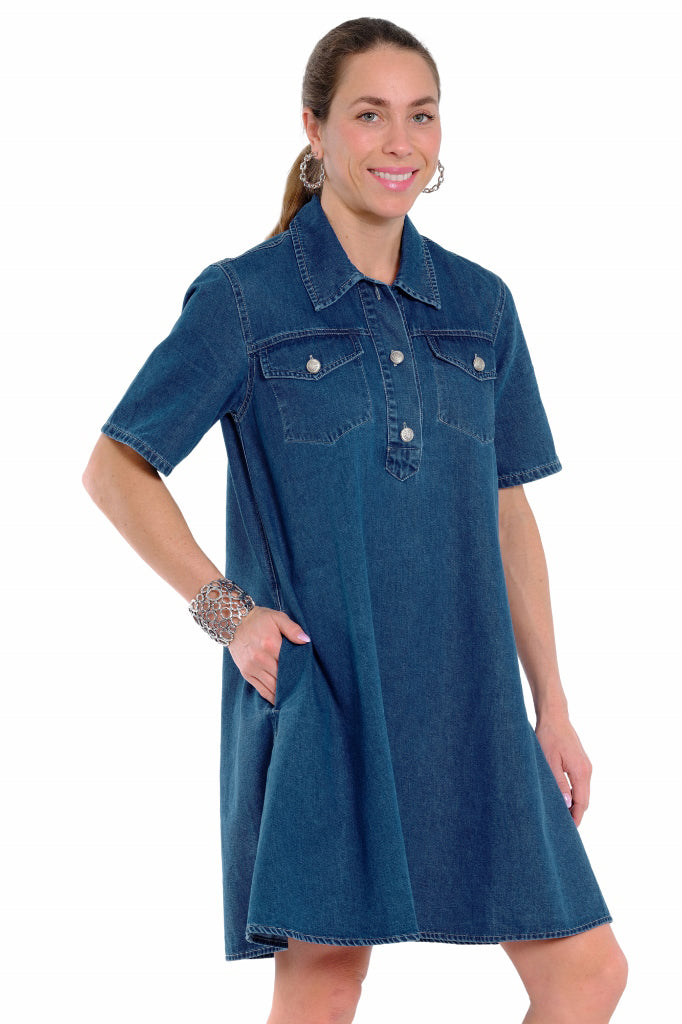 Lior Collard Denim Dress (KENT-1-AR) (Blue Denim)