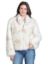 APNY Faux Lynx Full Zip Jacket  (L143) (Cloud Dancer)