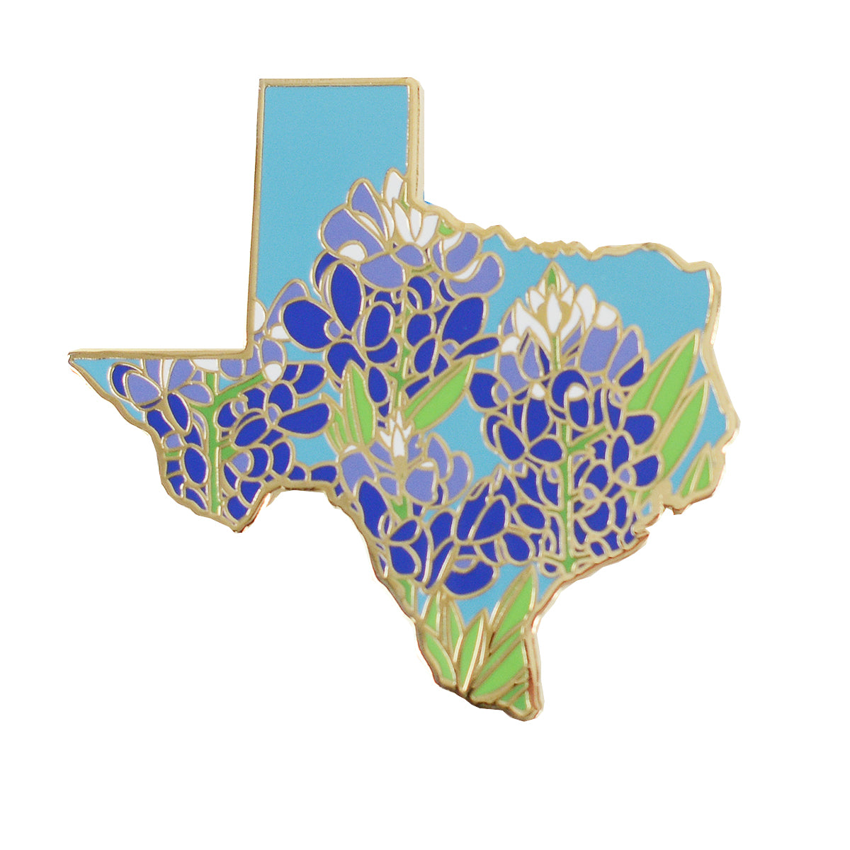 Lil Boat Boutique Texas Enamel Pin - Bluebonnet State Flower