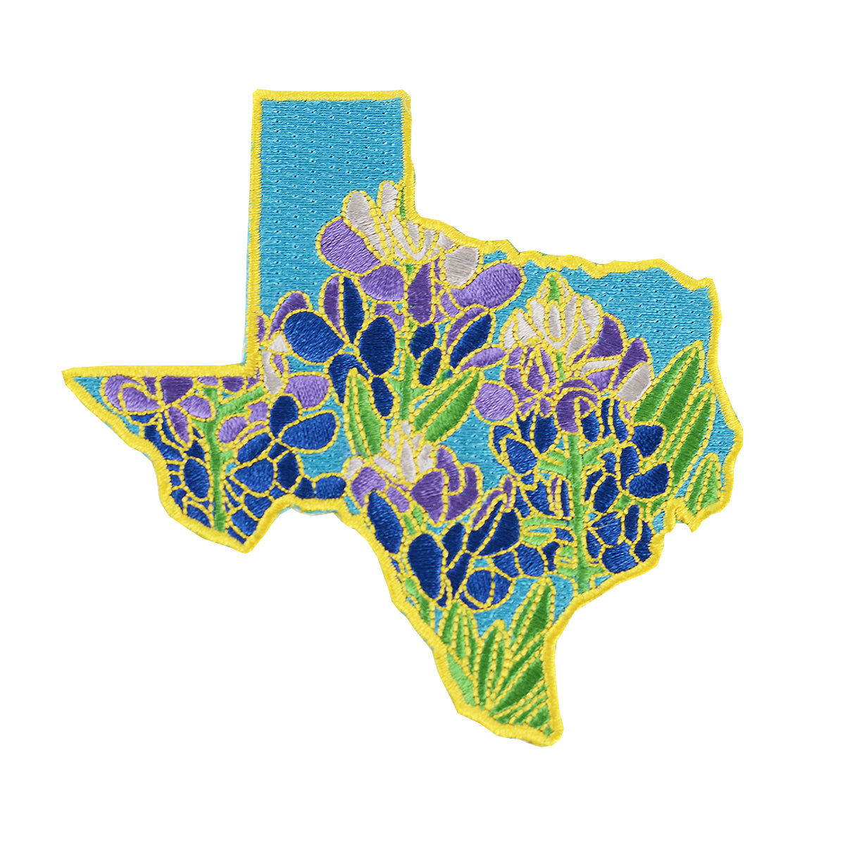 Lil Boat Boutique Texas Patch - Bluebonnet Embroidered Patch Iron-On