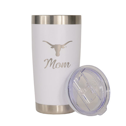 Texas Longhorn Stainless Powder Coated 20oz MOM Tumbler (LE6000W