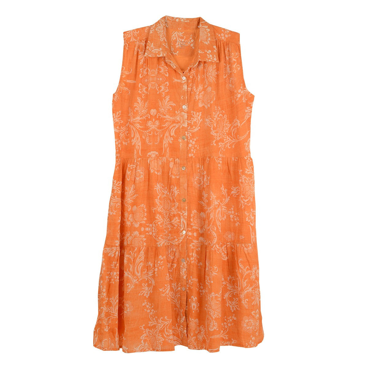 Kyla Seo Innis Print Sleeveless Tiered Cotton Dress (LKIC375-P127)