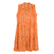 Kyla Seo Innis Print Sleeveless Tiered Cotton Dress (LKIC375-P127)