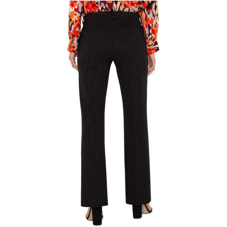 Liverpool Kelsey Black & White Pinstripe Flare Trouser