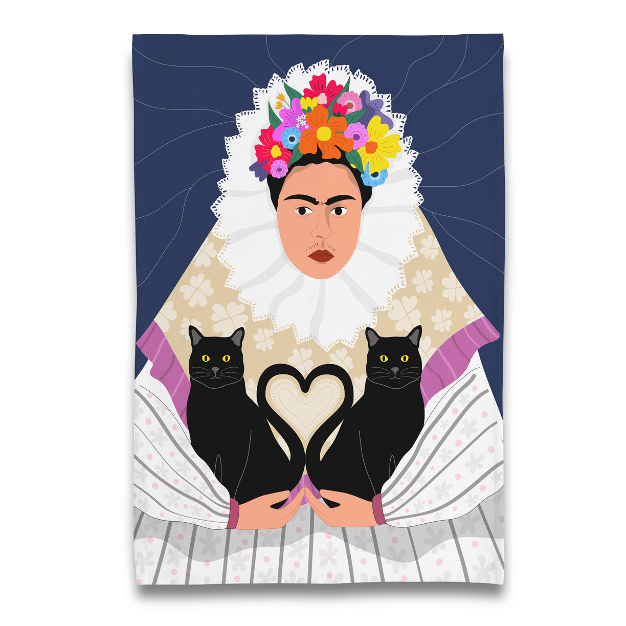 Naked Decor Live, Love Frida Tea Towel