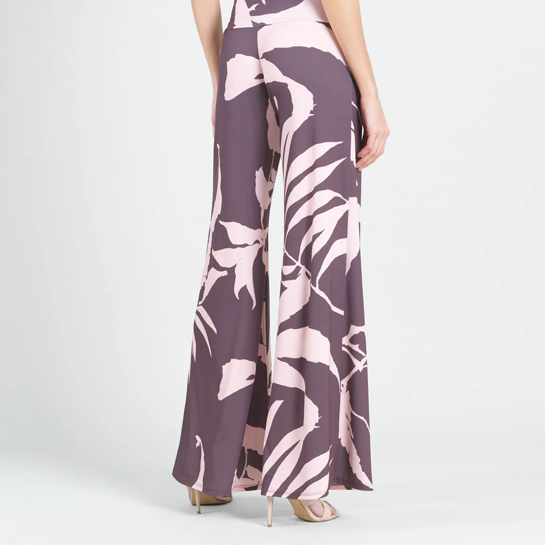 Clara Sun Woo Floral Print Palazzo Pant (LPTP36)(PinkCoco)