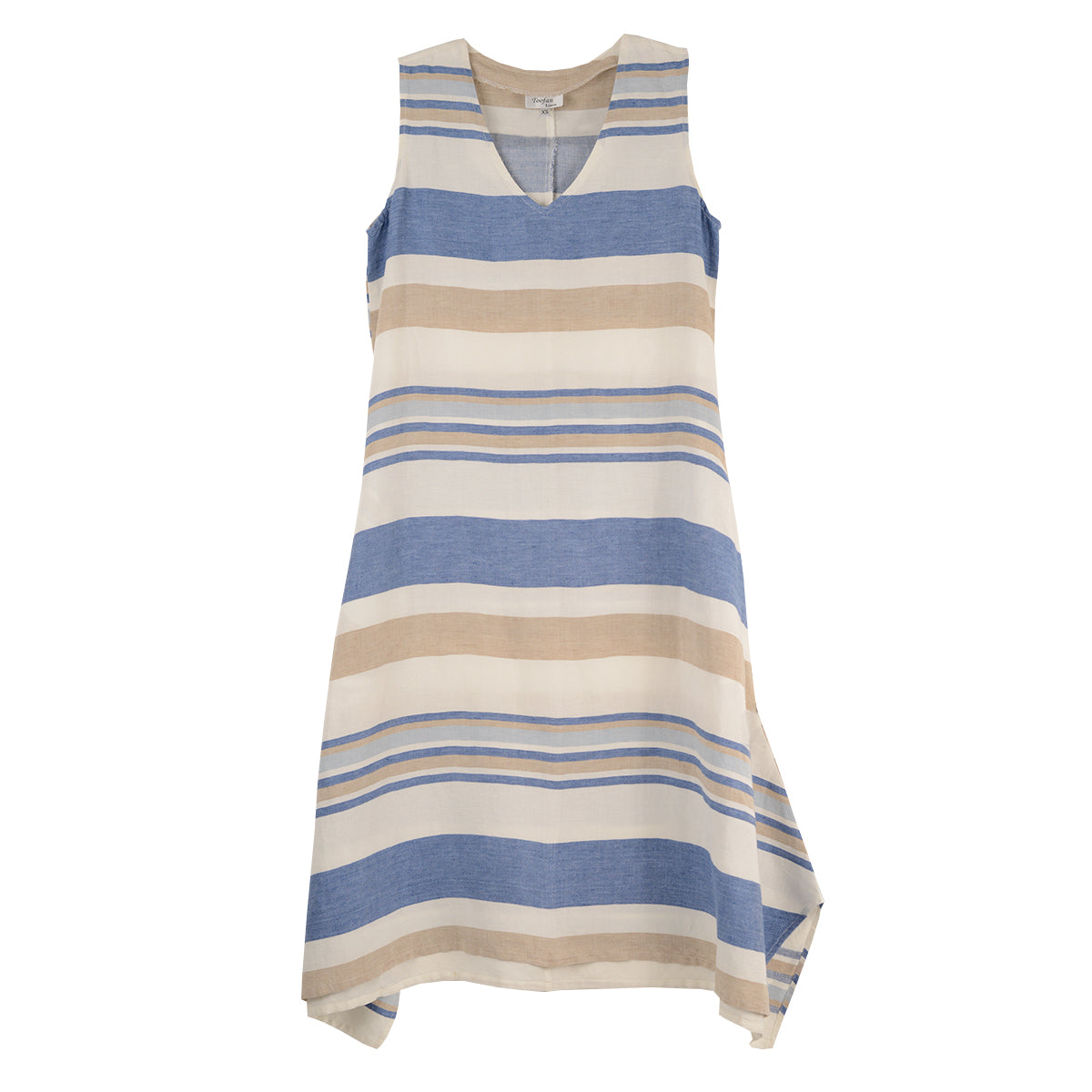 Toofan Striped Sleeveless Dress (LST599)