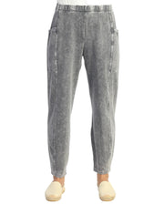 Jess & Jane Lantern Side Patch Pocket Knit Pants (Multiple Colors) (M100)