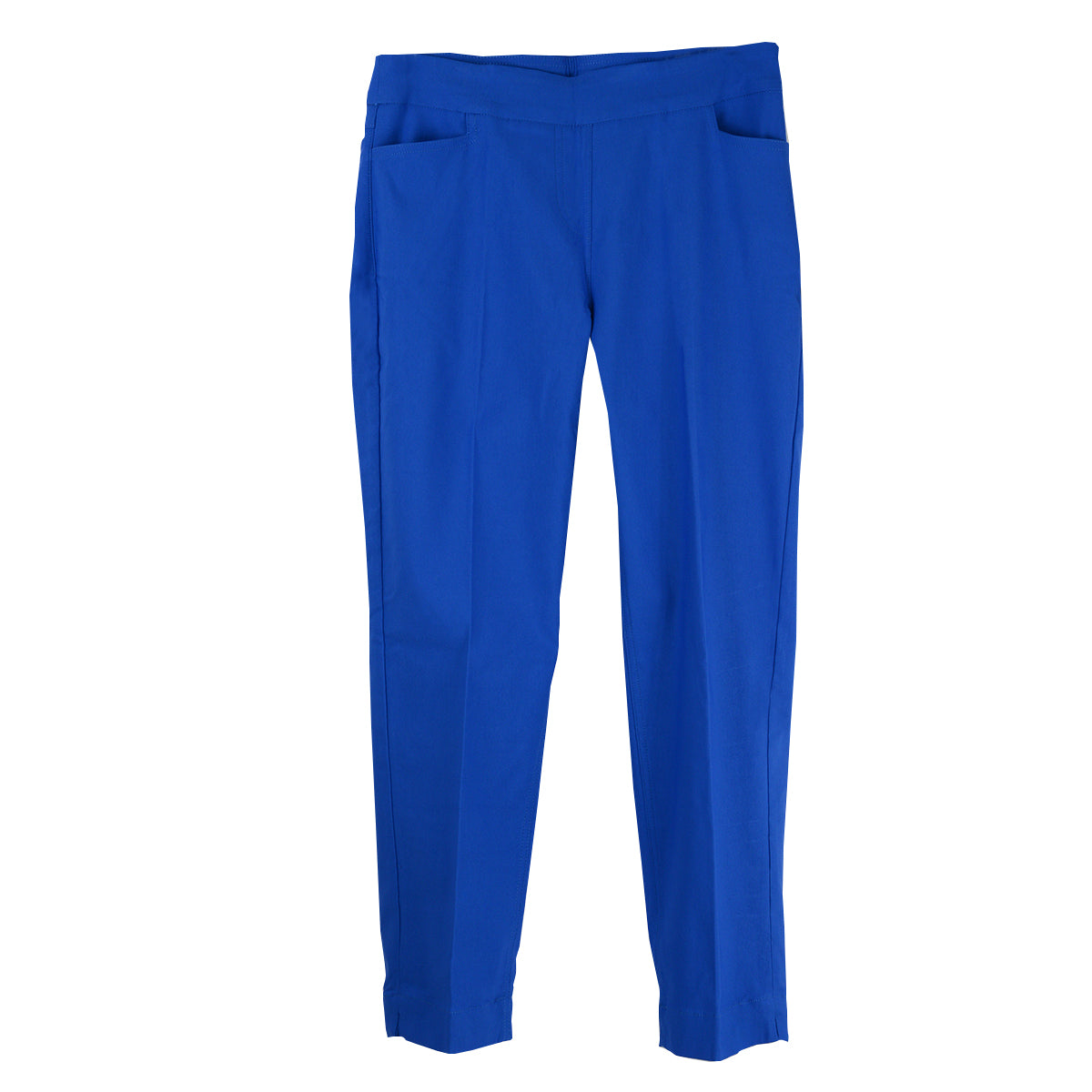 Multiples Pull On Crop Pant (M12713PM)(Electric Blue)