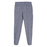 Multiples Black Print Pull-On Ankle Pants (M14703PM)