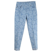 Slimsation Tonal Floral Print Ankle Jean (2 Colors) (M14709PM)