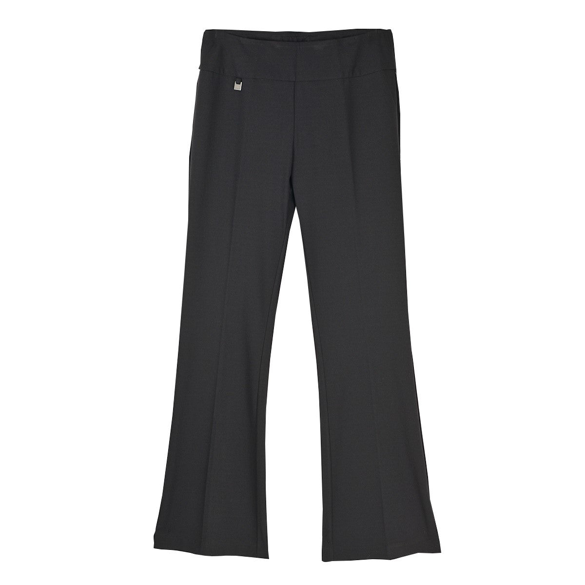Slimsation Wide Band Flare Leg Black Pants (M14713PM)