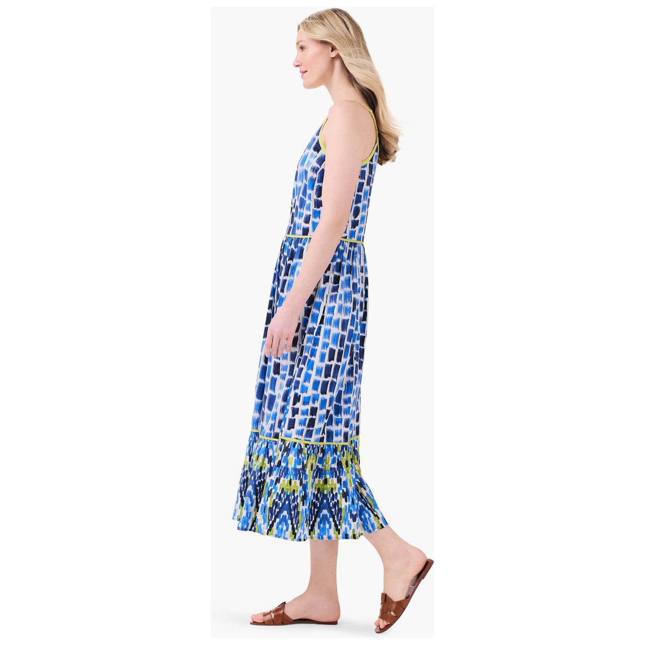 Nic & Zoe Brushstroke Blues Dress (M241996)