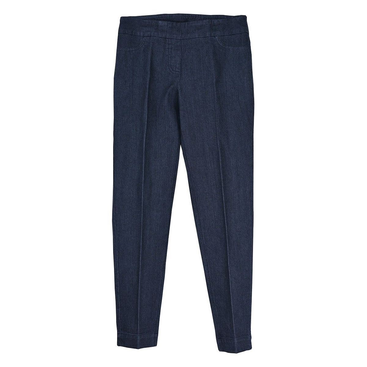 Slimsation Black Denim Pull-On Ankle Pants (M2623P)