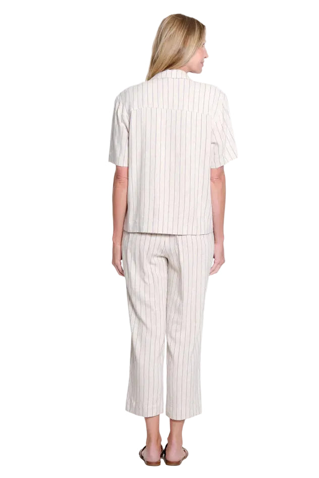 Slimsations Petite Short Sleeve Drop Shoulder 2- Pocket Shirt Jacket(Flax)(M26711JP)