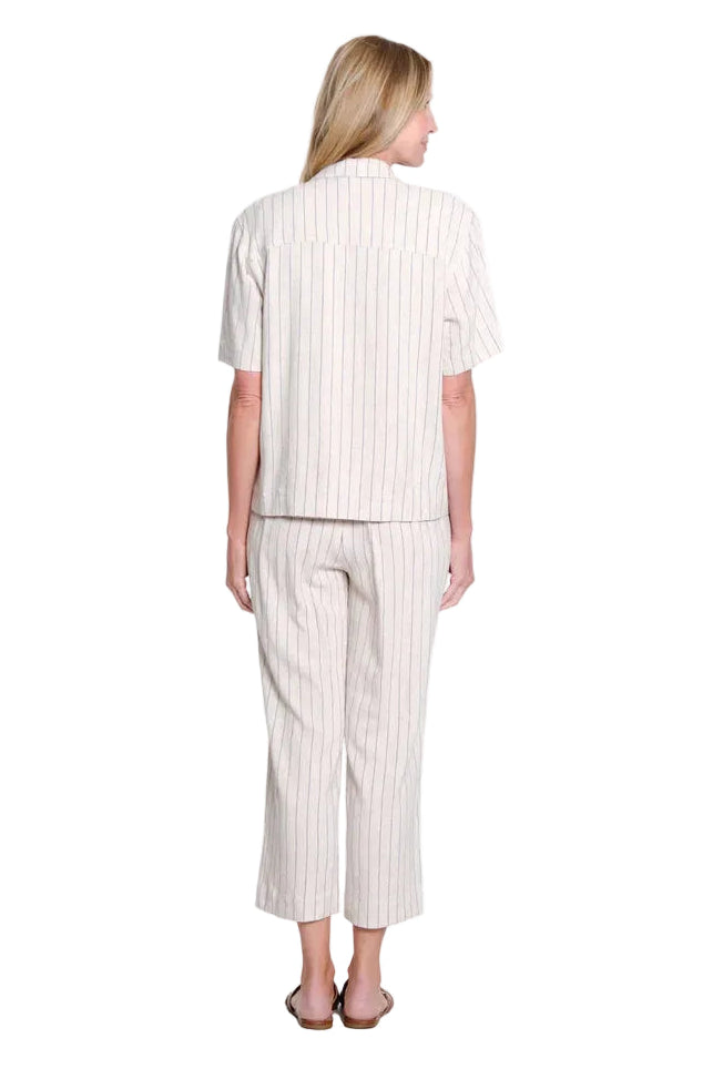 Slimsations Draw String Waist Pull-on Crop Pant (M26713PM)(FLAX)