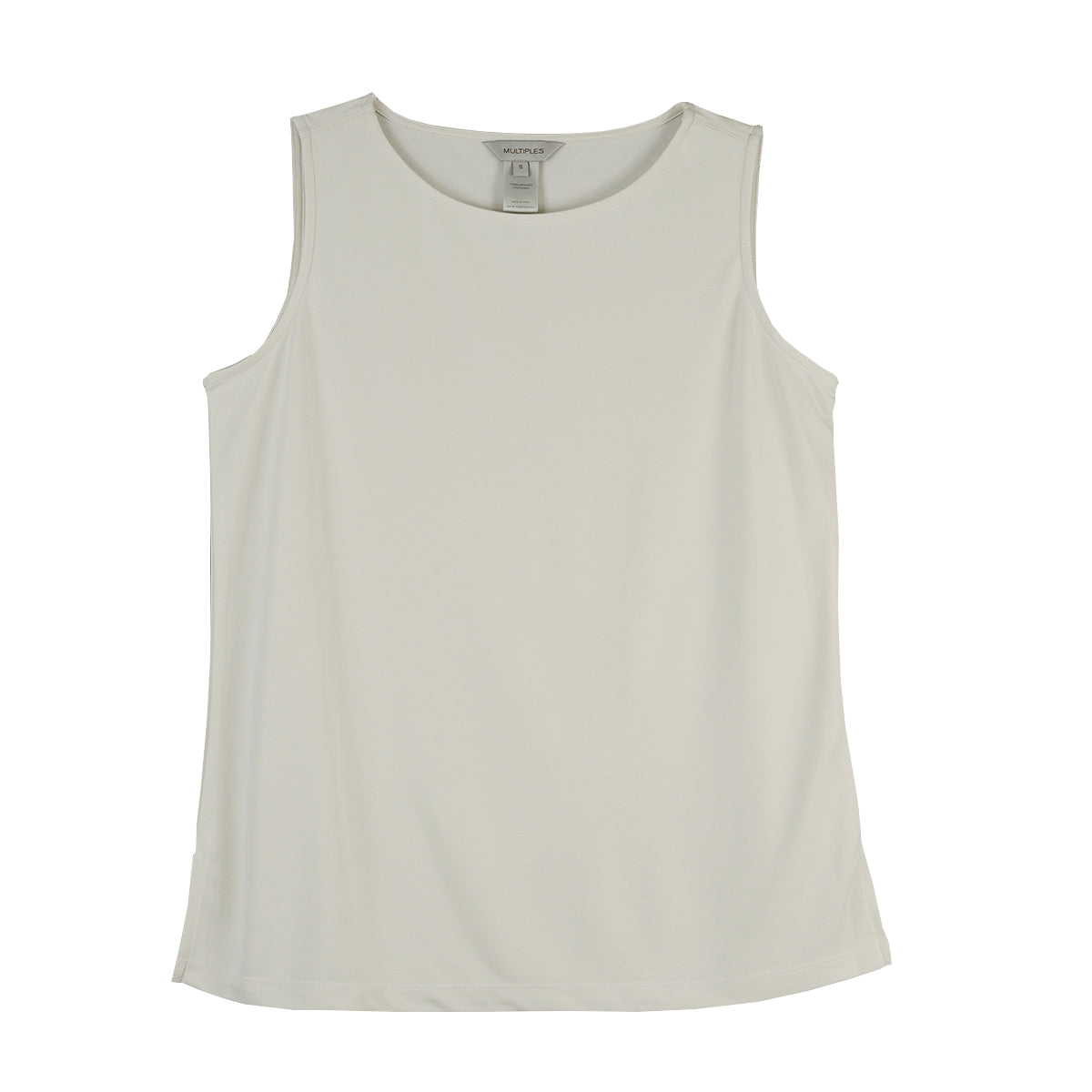 Multiples High Neck Soft Ivory Tank (M35101T)