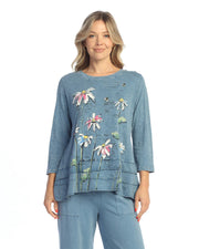 Jess & Jane Lola Ruffle Layer Hem Tunic (M66-2089)(Riva)
