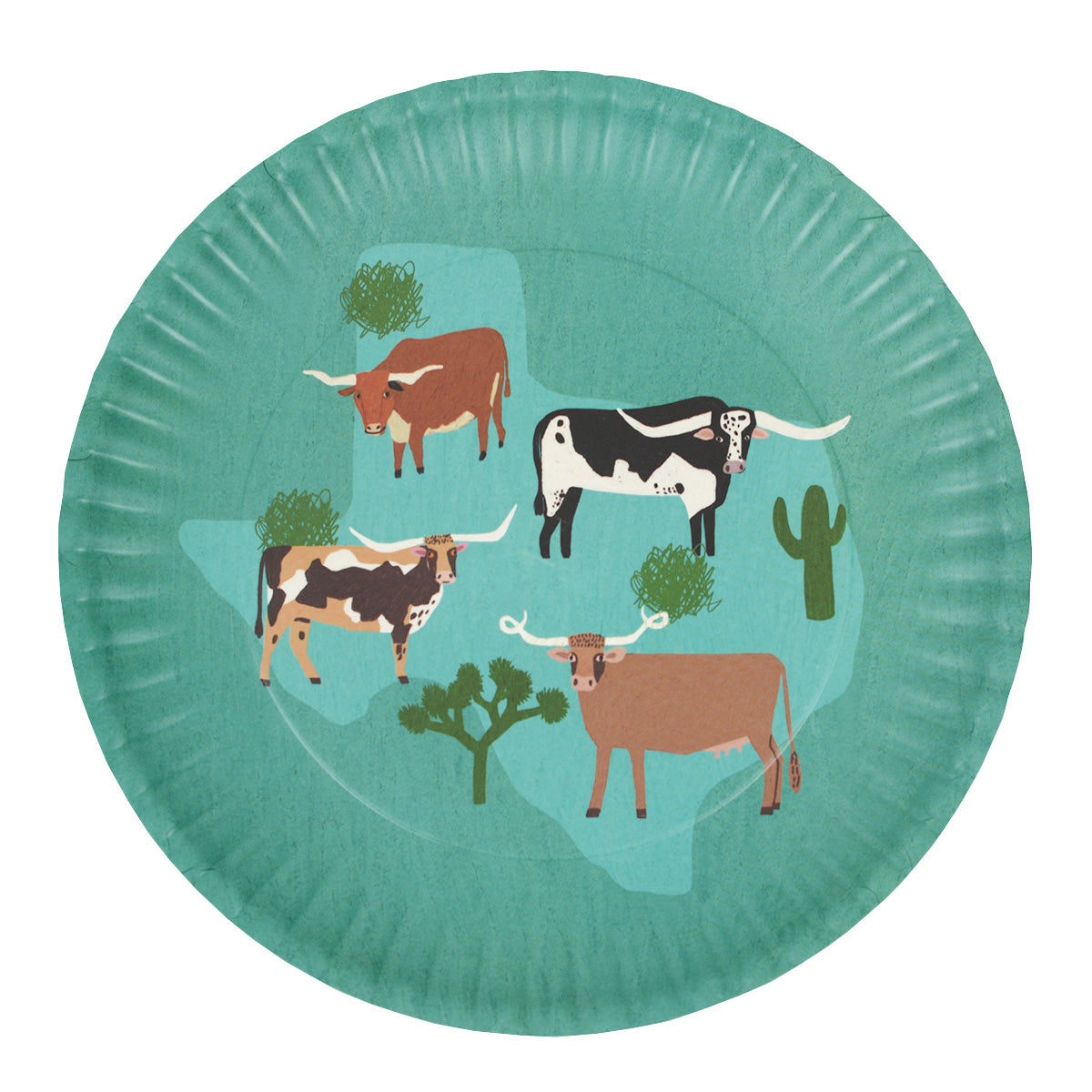 Longhorn "Paper" Melamine Platter (ME0524)