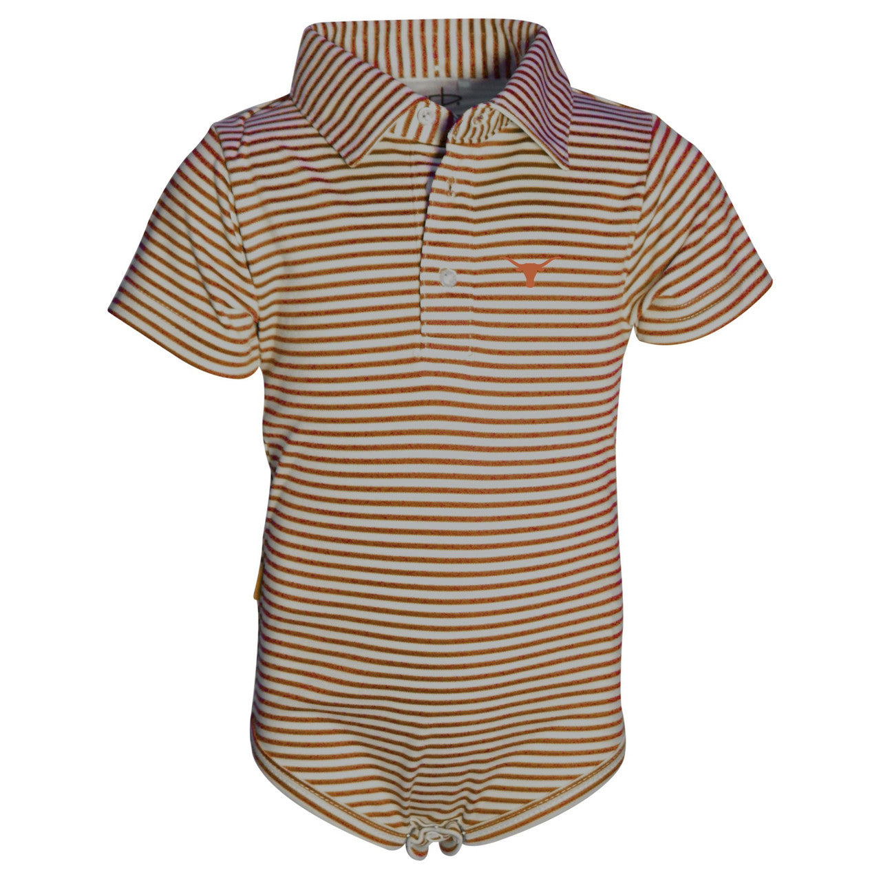 Texas Longhorn Carson Infant Stripe Polo Onesie
