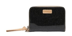 Consuela Mariana Zippy Black Sparkle Wallet