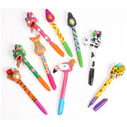 Consuela Hand Painted Paper Mache Top Markers (Multiple Styles-Colors May Vary From Photo)