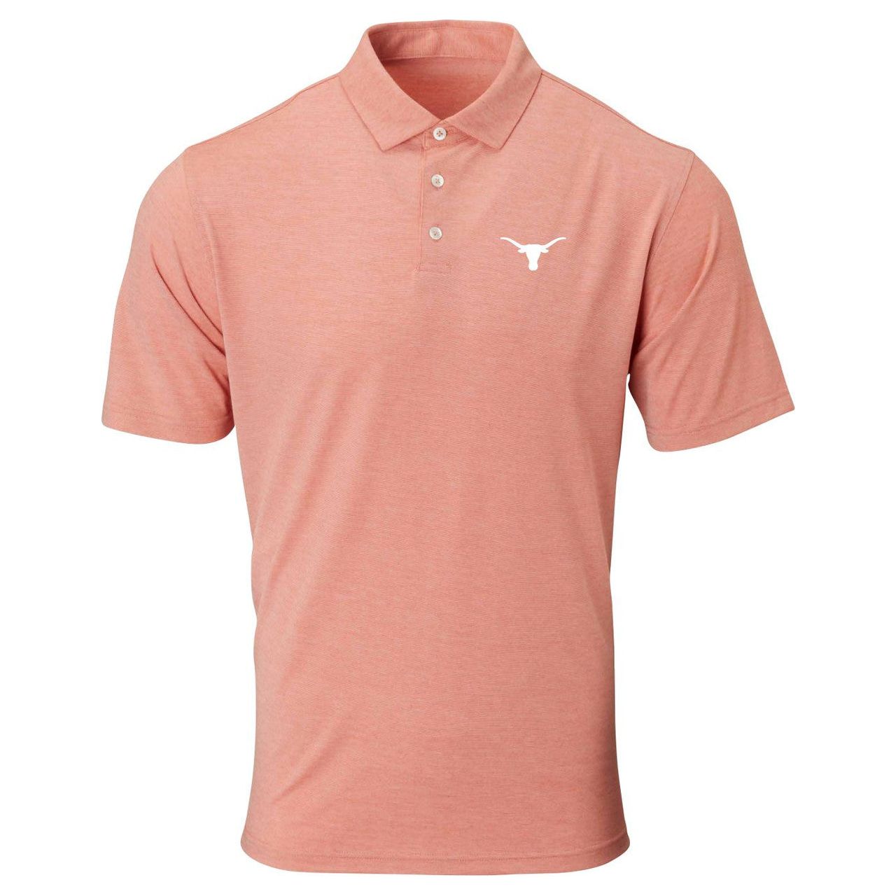 Texas Longhorn 40 Acres Mens Butter Stripe Polo (IS12410)