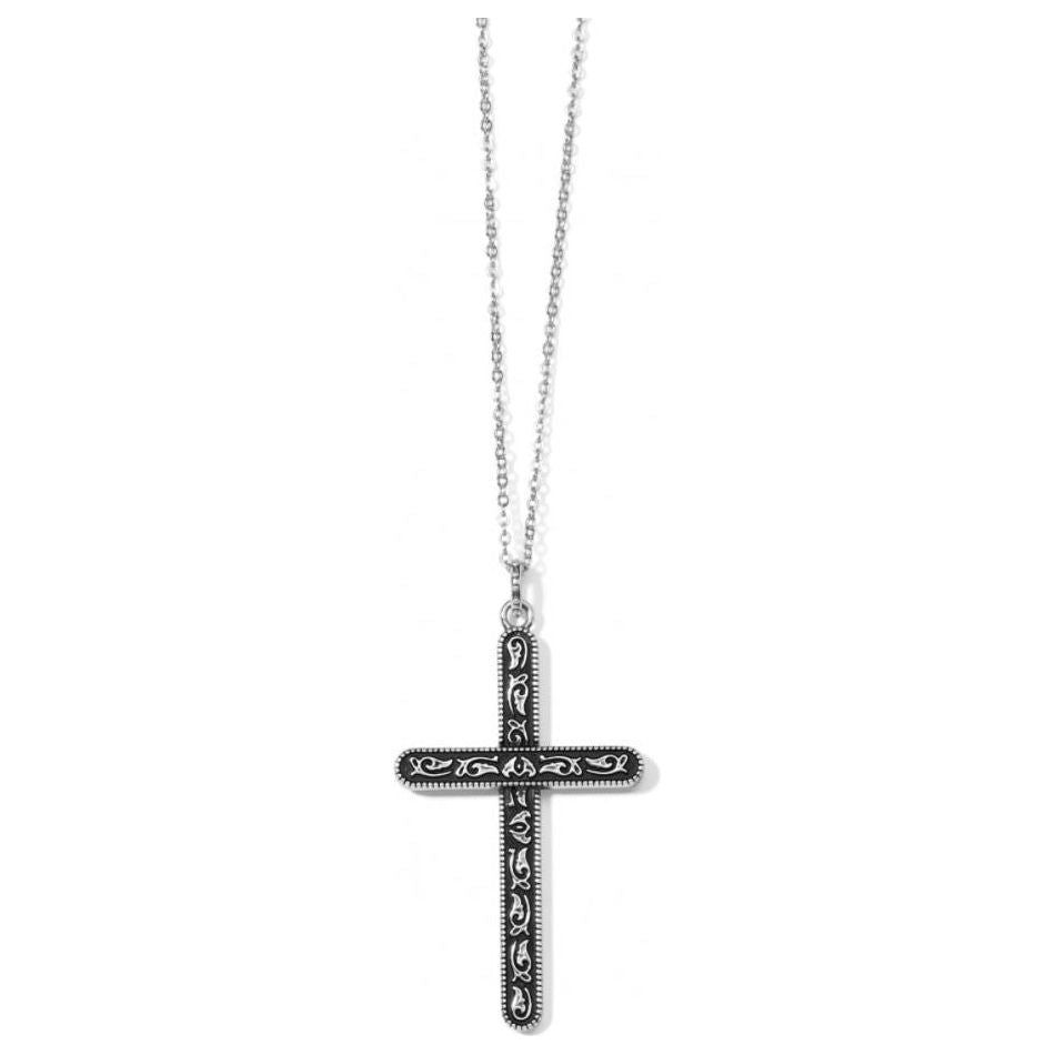Brighton Moonlight Garden Convertible Cross Necklace (JM3633)