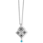Brighton Mosaic Tile Necklace (JM6873) SLV/TUR