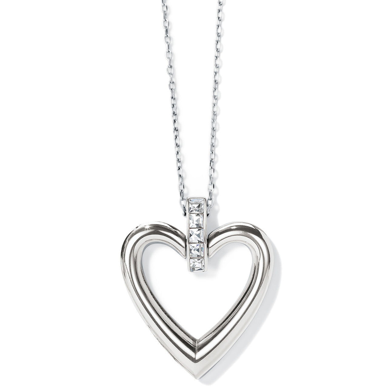 Brighton Spectrum Open Heart Silver Necklace (JM3671)