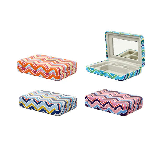 Kikkerland Portable Stripe Jewelry Case (Color Selected at Random) (OR108)