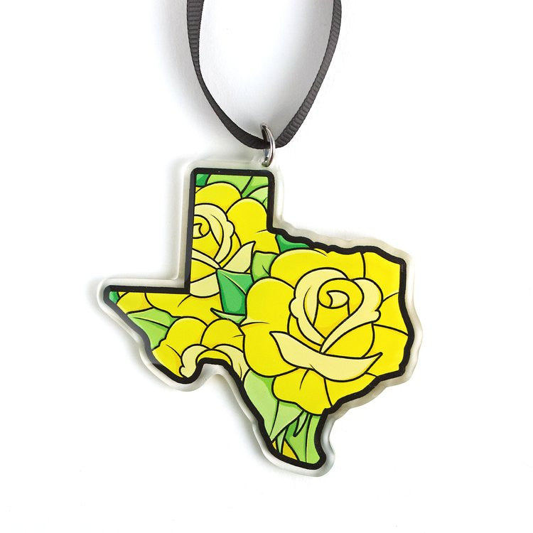 Luxcup Texas Yellow Rose Ornament
