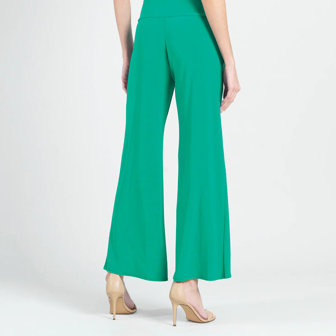 CLARA S Ankle Petal Pant Center Slit  Emerald Green  Size small (PT30)