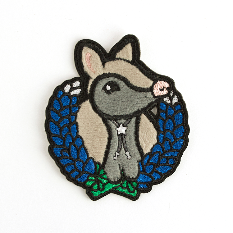 Laurel Armadillo Fuzzy Patch  Lux A29