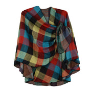 Rapti 100% Cashmere Reverse Loop Shawl #62 (Big Check)