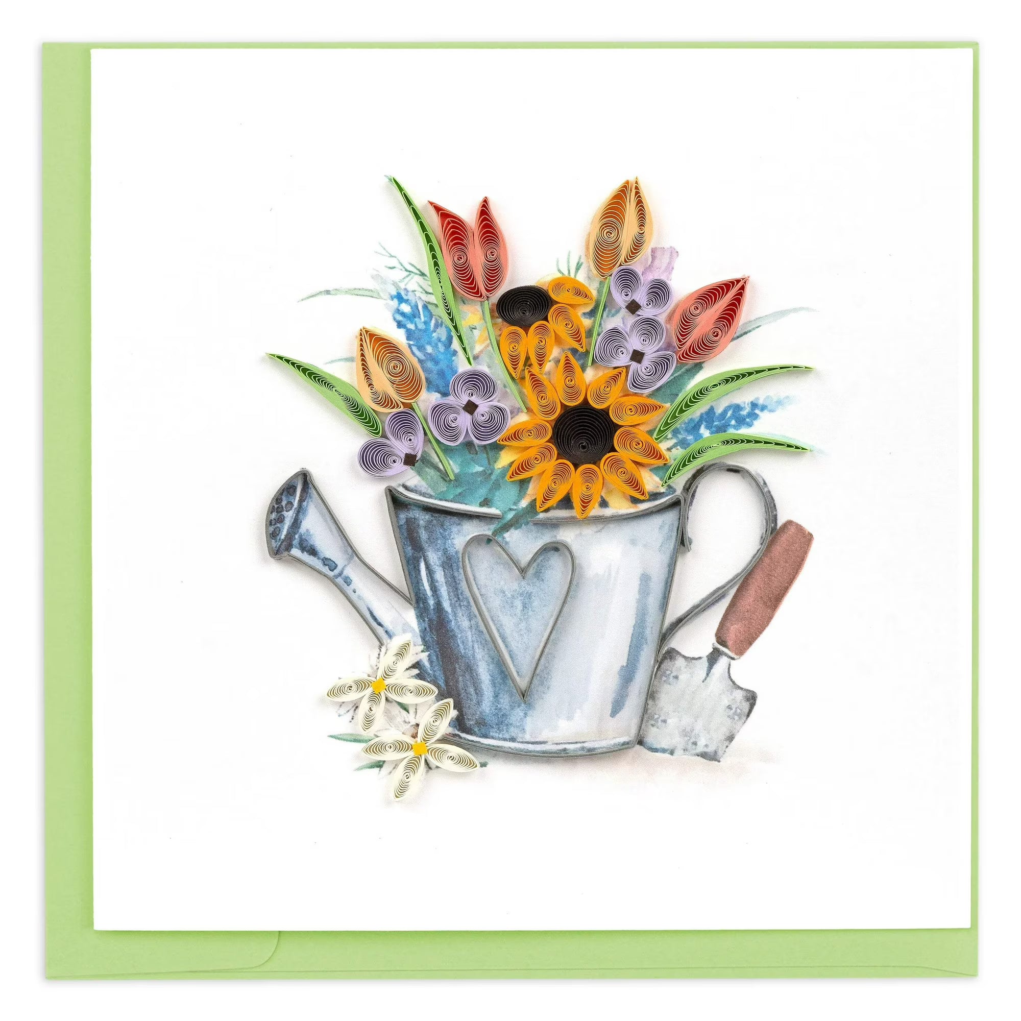 Gardening Watering Can Quilling Card (BL1445)