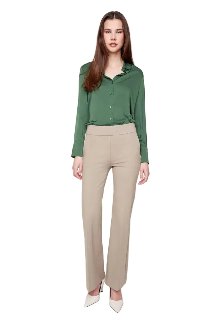 Renuar Pull-on Flare  Ecocosy Knit Pant (R10054)(3-Colors)