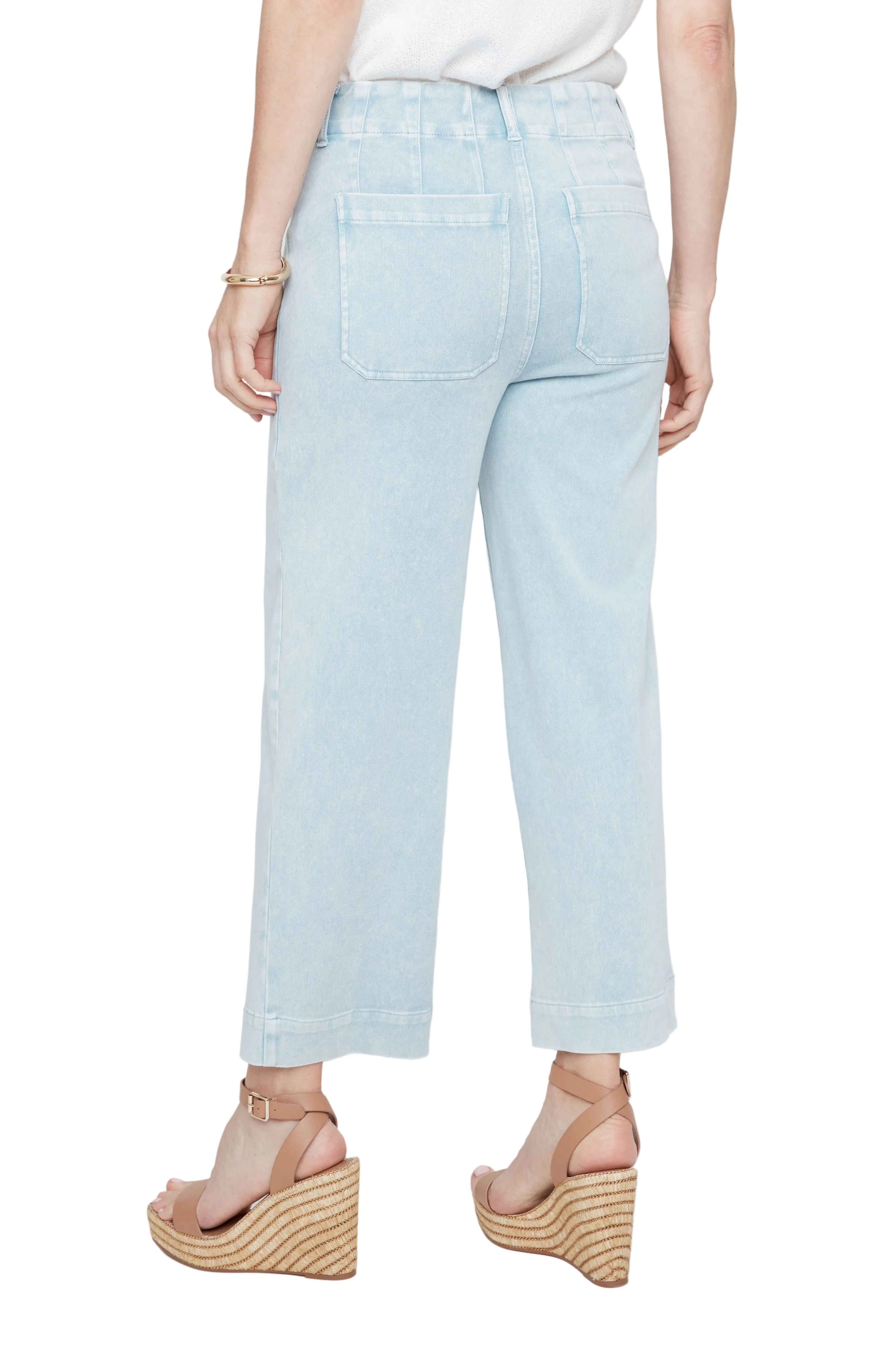 Renuar Knit 4 Pocket Ankle Pant (R1007KDE3020)(Chambray)