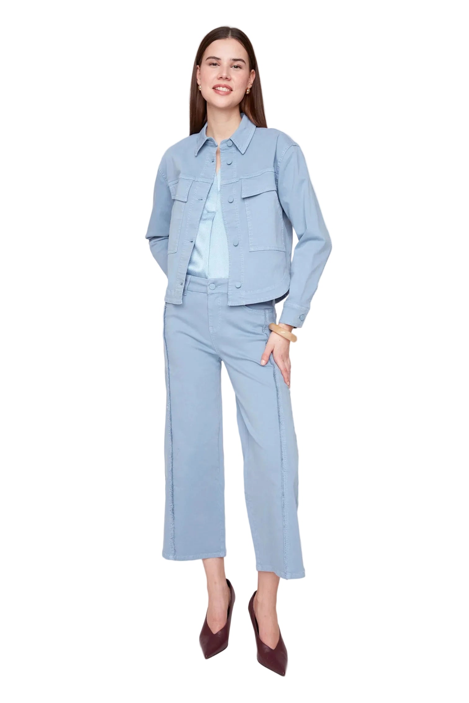 Renuar Luxe Tencel Woven Jacket (R3961-E2008S) (Ashley Blue)
